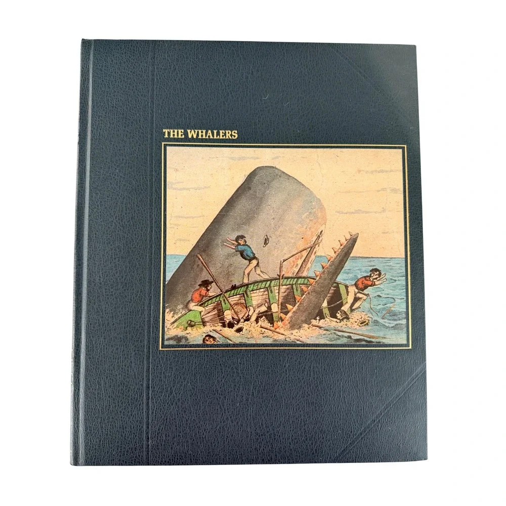 Time-Life Books The Whalers Seafarers Series 1979 Blue Faux Leather Hardcover